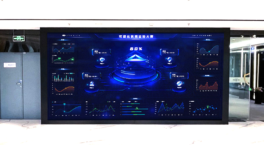 mk恩波利足球俱乐部龙显系列led小间距大屏亮相安盾网科技展厅