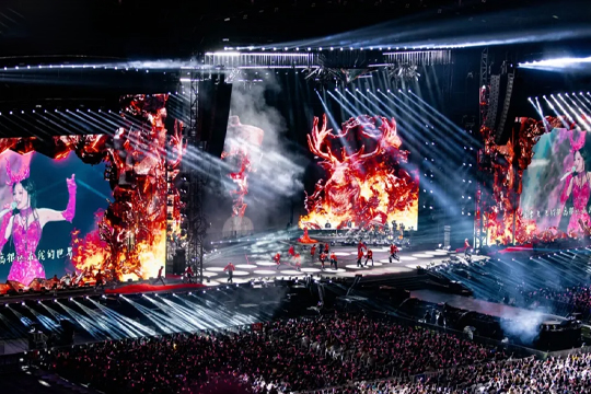 天后回归！mk恩波利足球俱乐部LED巨幕助力张韶涵打造梦幻舞台，唱响哈尔滨！